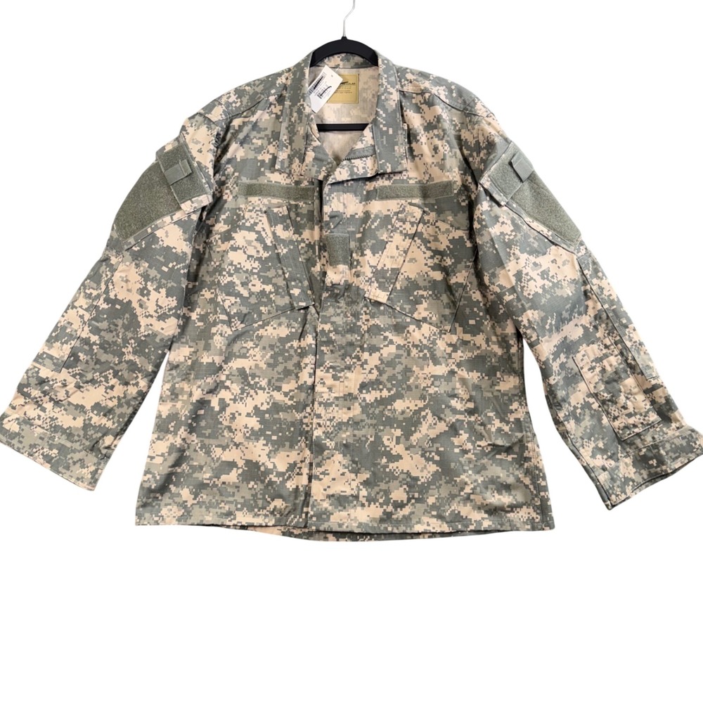 New US Army Coat Army Combat Uniform Mens Large Regular Digital Camo ACU Ripstop